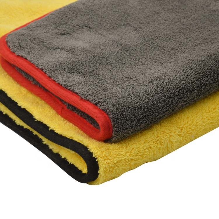 Reasonable price 40x40 1200gsm microfiber car drying towel large dual sided custom microfiber cleaning cloth