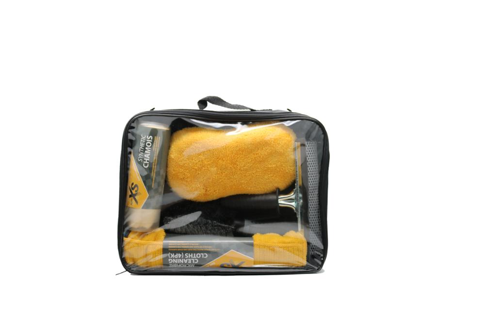 Hot-Sell Multi-Funtional microfiber car care cleaning Washing Tool Kit set with bucket