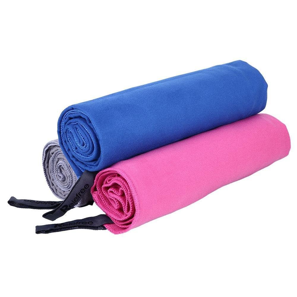 Microfibre Suede Sport Short Towels Printed With Elastic Band