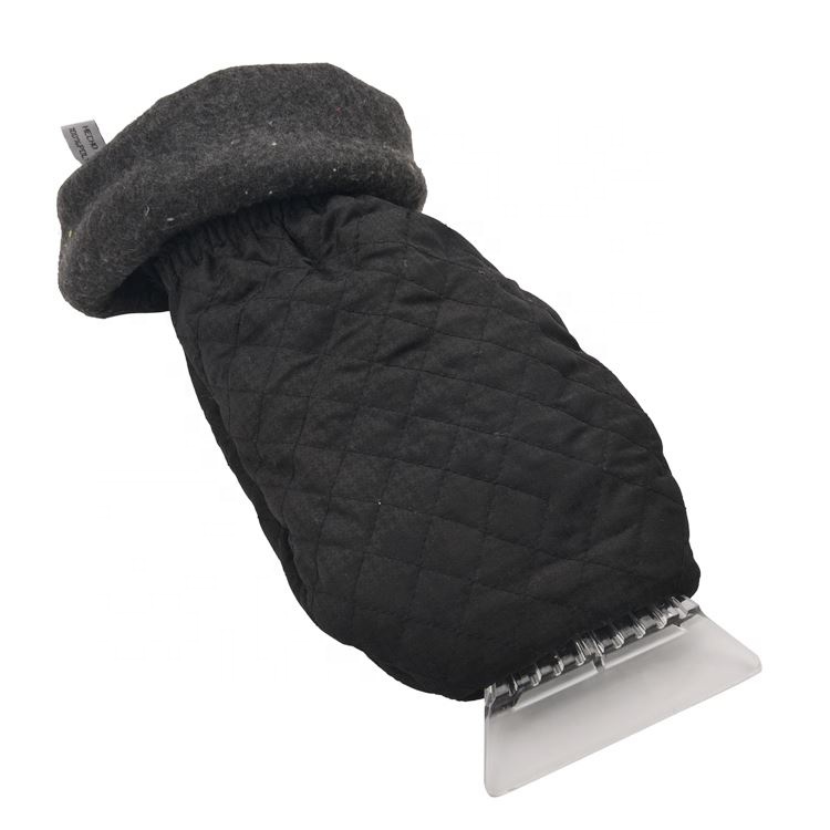 Car Windshield Cleaner Warm Winter Snow Removal Plastic Mitt Customizable Waterproof Gloves Glove With Ice Scraper