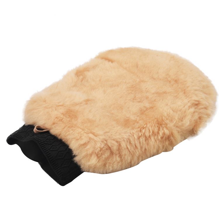 Color custom 100% Natural Sheepskin Wool Detailing Lambswool For High Quality Auto Cleaning Car Wash Mitt