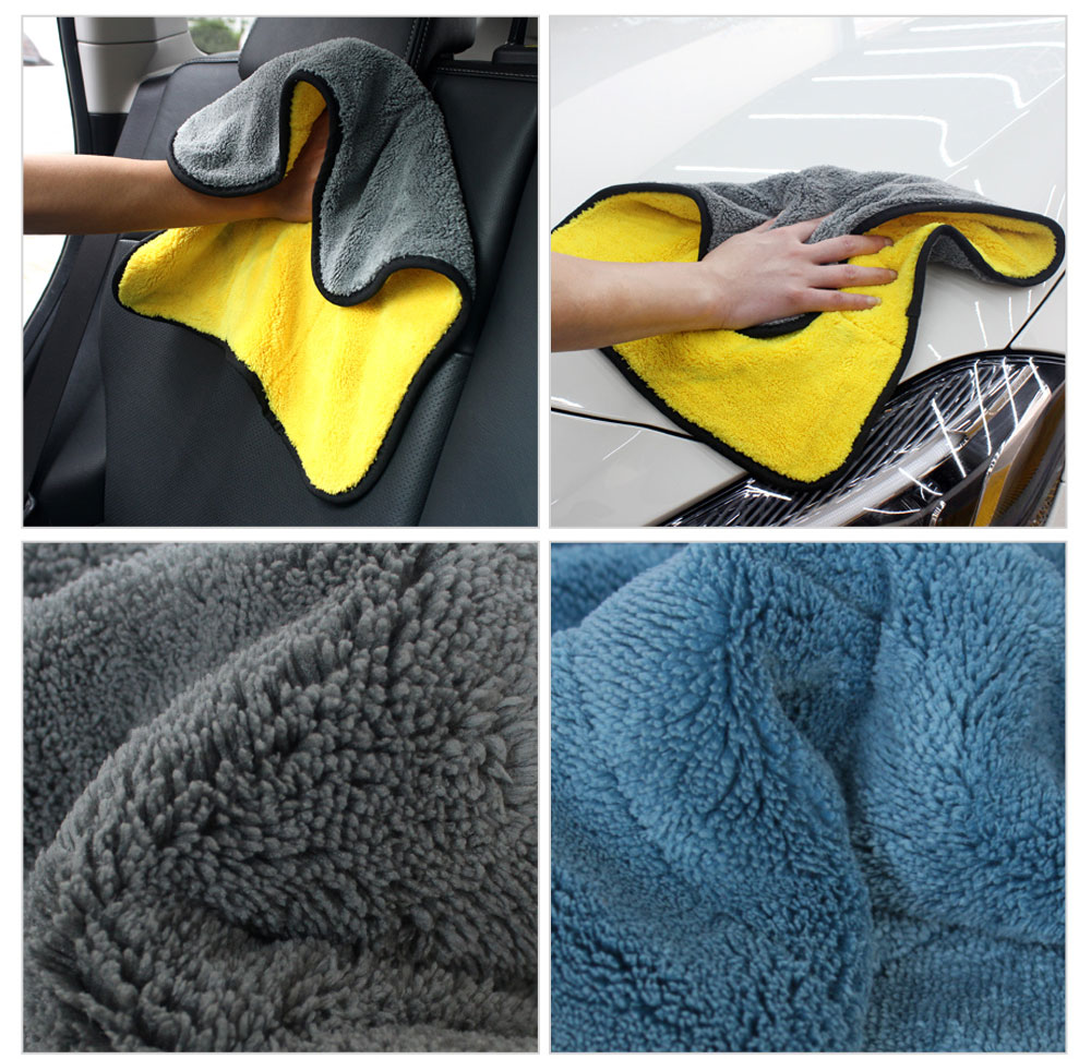 Ultra Fine Quick Drying Microfiber Cleaning Cloth Car Wash Towels 38X45