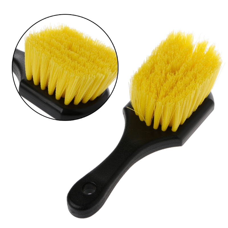 Interior and Exterior Short Handle Wheel Brush
