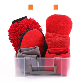 car wash kit cleaning set with microfiber towel sponge mitt wx applicator pad