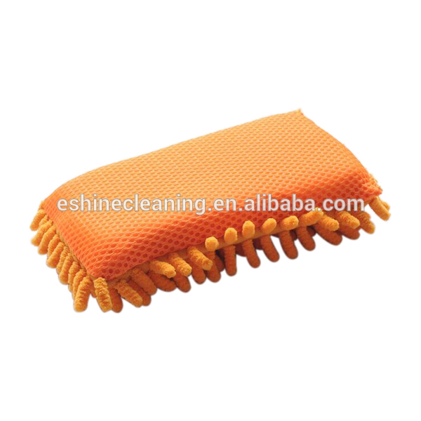 Microfiber chenille car cleaning sponge