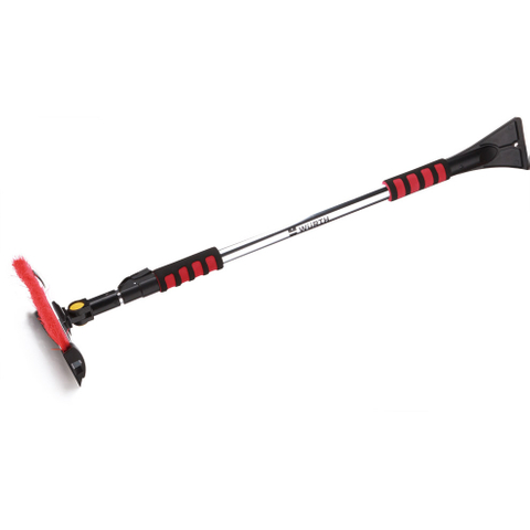 telescopic extendable snow removal car ice scraper with brush