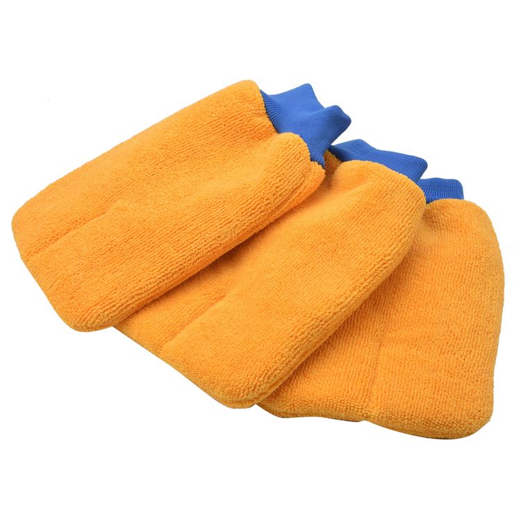Custom microfiber Multipurpose glove Wholesale Auto customized washing cleaning cloth car wash mitt